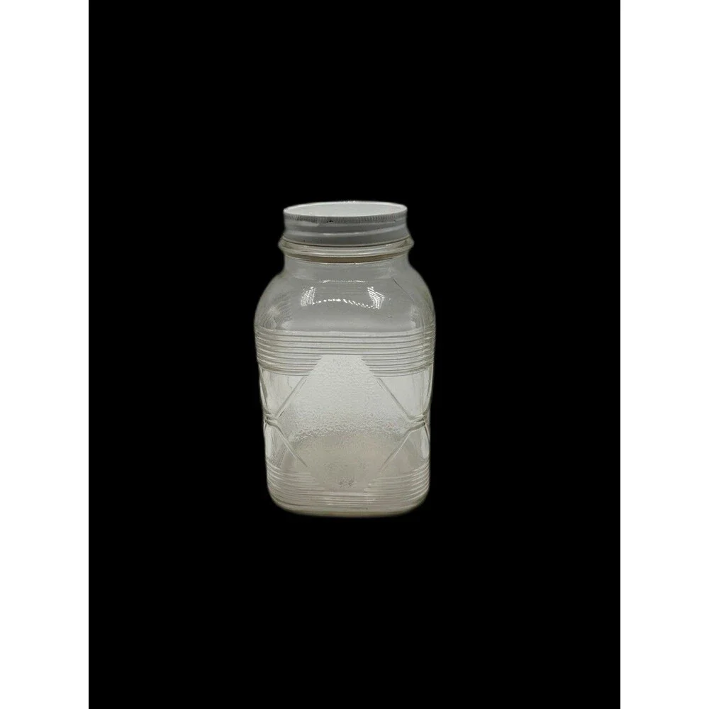 Vintage Hazel Atlas 1930's - 40's Hoosier Style Jar